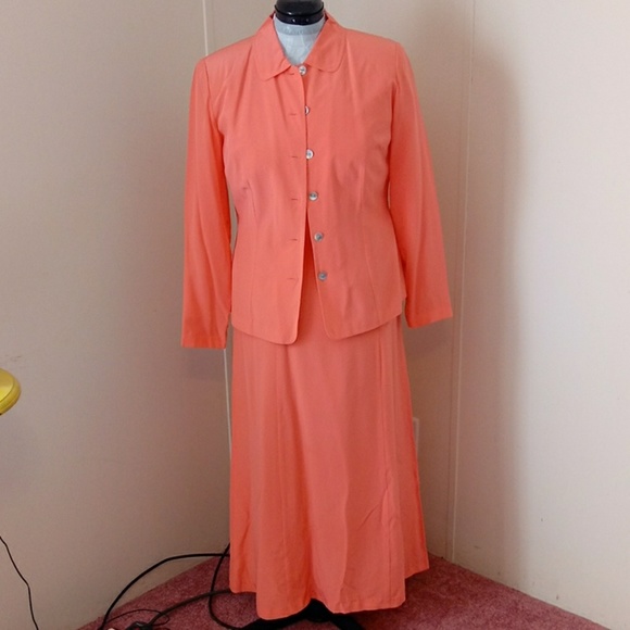 Silk Ensemble Pink Size 10 Women's Victoria Holley - Picture 1 of 6